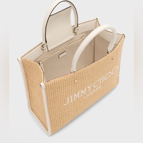 Jimmy Choo NWT Avenue Medium Logo London Tote Bag - Picture 4 of 8